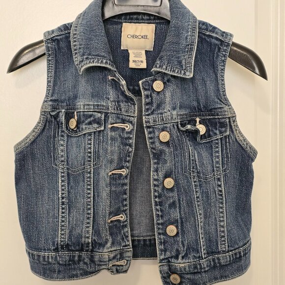 Cherokee Girl's Denim‎ Vest - Picture 1 of 3